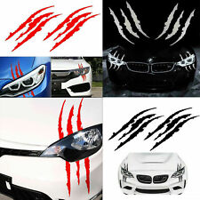 Monster Claw Scratch Decal Reflective Sticker for Car Headlight Decoration 2 Pcs