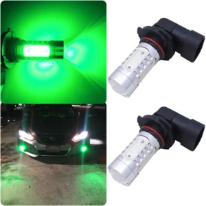 2pcs Bright Green 9006 HB4 9012 LED Fog Light Bulbs Driving Lamp Conversion Kit - Picture 1 of 12