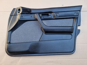 BMW E34 Facelift Black Fabric Front Right Door card / Panel Interior M5 525 540 - Foto 1 di 6