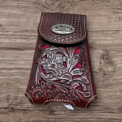 7" COWBOYS PRAYER WESTERN POUCH BELT LOOP HOLSTER CELL PHONE CASE UNIVERSAL SIZE - Image 1 of 4