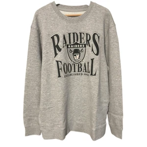 Felpa grigia girocollo calcio Fanatics Raiders taglia 2XL - Foto 1 di 6