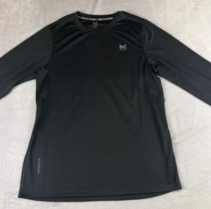 Mission Vaporactive Mens Long Sleeve  Black Alpha Crew Shirt Size Small - Picture 1 of 9