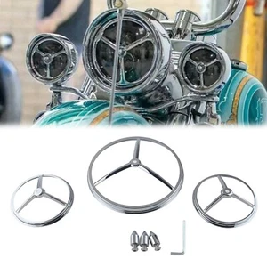 7" Headlamp & 4-1/2" Fog Light Trim For Harley Electra Glide EFI FLHTI Road King - Picture 1 of 9