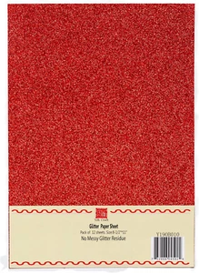 s Glitter Cardstock Paper,No-Shed Shimmer Glitter Paper, DIY Party Deco, 10 Shee - Picture 1 of 8