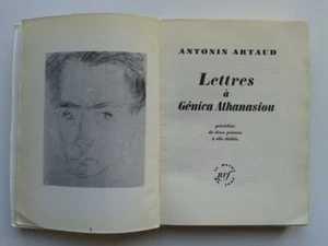 Antonin ARTAUD "Lettres à Génica Athanasiou" E.O.NUM. sur Pur Fil Gallimard 1969 - Picture 1 of 3
