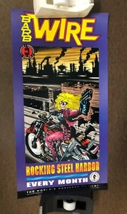BARB WIRE (Dark Horse) -- Póster promocional vintage 1993 -- 11 x 21 pulgadas - Imagen 1 de 1