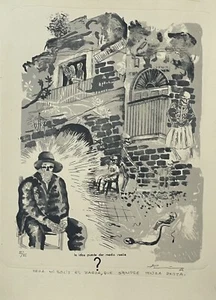 Julio Cesar La idea  II/III 2004 Serigraphy 15.2” x 11.2” Cuban Art  - Picture 1 of 5
