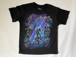 NEW Boy's Size Small 6-7 MARVEL Avengers T Shirts~Black~White~Purple - Picture 1 of 2