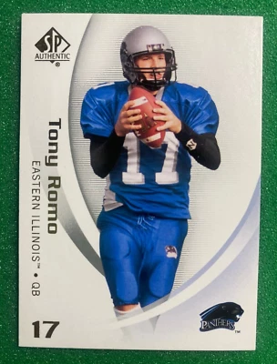 2010 TONY ROMO SP AUTHENTIC #95 DALLAS COWBOYS EASTERN ILLINOIS PANTHERS - Image 1 of 2