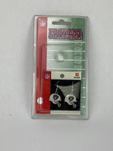 Las Vegas Raiders Oakland Raiders Helmet Dangle Earrings Cover