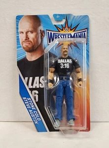 WWE Mattel Basic Wrestling Actionfigur 2016 Stone Cold Steve Wrestlemania - Bild 1 von 11