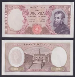Banconota Italia 10000 lire Michelangelo 1973 P.-97f SUP/AU - Picture 1 of 1
