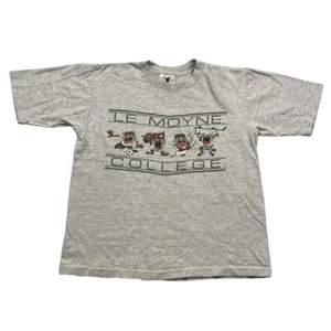 Vintage 90s Le Moyne College Taz T-Shirt Warner Bros Youth Medium Single Stitch - Picture 1 of 8