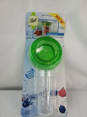Infusor de tarro Ball Mason boca ancha con tapa para sorbo 2013 Hearthmark plástico atornillado  Foto 1 de 3