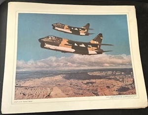 USAF A-7D  Tactical Fighter Color Promo Paper Sheets LTV Aerospace Corp 8 copies - Picture 1 of 1