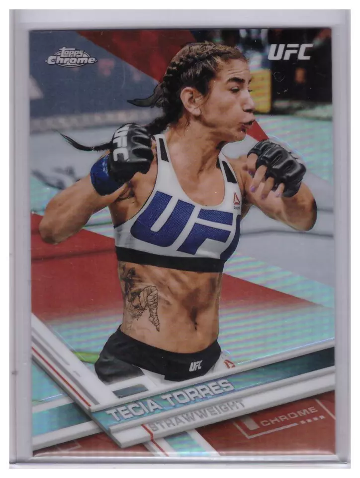 2017 Topps UFC Chrome TECIA TORRES #77 Red Refractor 4/5 Rare TINY TORNADO SSP - Image 1 of 1
