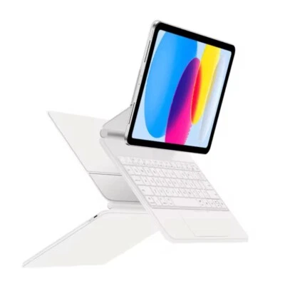 Magic Keyboard for iPad Air, Pro 10th generation Smart Cover Magnetic Case WHITE - Image 1 of 4
