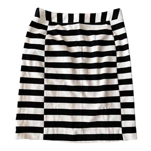 Pixley Womens Size S Black / White Stripe Pencil Skirt - Picture 1 of 5