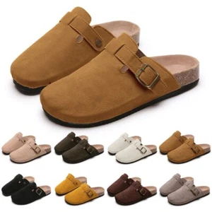 Womens Clogs Mules Sandals Slip On Closed Toe Lightweight Soft Comfort Shoes - Picture 1 of 14