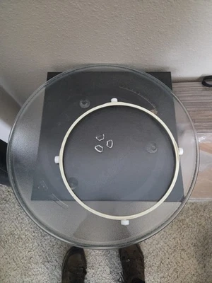 Bandeja de placa de vidrio para microondas Panasonic NN-T990SA D=16,5 con rodillo de anillo - Imagen 1 de 4