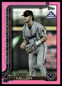 2025 Topps Pro Debut Gage Miller FUCHSIA FOIL /199 #PD-180 Beloit Sky Carp - Picture 1 of 2