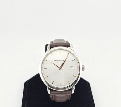 Мужские часы Raymond Weil Toccata серебристый циферблат кожаный ремешок 5488-SL5-65001 - Изображение 1 из 4