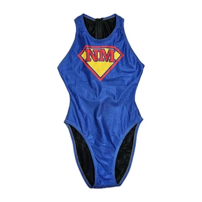 Agon Swim Bodysuit One Piece Swimsuit Womens Size 30 Water Polo Competition Zip - Image 1 of 4