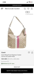 COACH Chelsea Heritage 2way Handle - Shoulder Crossbody Pink Monogram - Picture 1 of 7