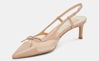 New! NIB Dolce Vita Kandi Heels Blush Mesh/Size 6.5 - Image 1 of 4