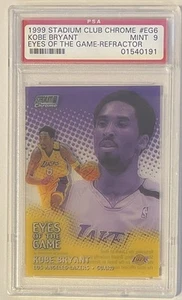 1999 Stadium Club Chrome Eyes Of The Game Kobe Bryant REFRACTOR #EG6 PSA 9 - Picture 1 of 2