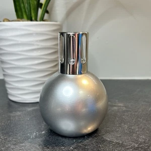 Rarität Lampe Berger Metallic Silber katalytische Duftlampe Kunstglas Birne OHNE DOCHT - Bild 1 von 5