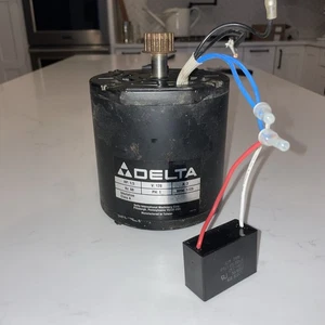 Motore elettrico Rockwell Delta 1/3 HP 1725 RPM, tornio, seghetto alternativo, seghetto a nastro ecc. - Foto 1 di 7
