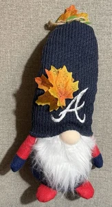 RARE ATLANTA BRAVES BASEBALL DECORATION PLUSH HOLIDAY GNOME EMBROIDER LOGOS FOCO - Picture 1 of 3