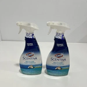 2 Bottles Clorox Scentiva Pacific Breeze & Coconut Fabric Refresher 16.9 Oz RARE - Picture 1 of 4