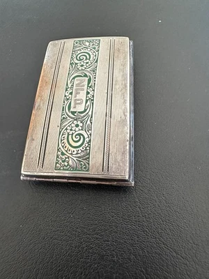 古董 R. BLACKINTON CO. 纯银吉他 小巧型 粉末唇膏 — 第 1/4 张图片