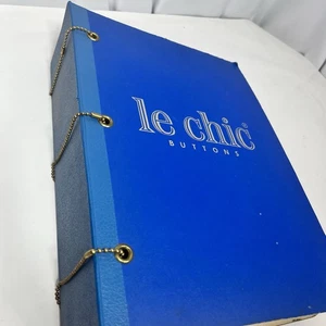 Vintage LE CHIC Button Verkäufer Musterbuch Seiten 475+ Button Posten - Bild 1 von 16