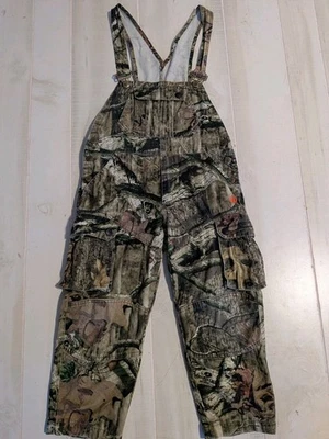 Game Winner Break Up Infinity Camouflage Bib Overalls Youth Boy's  Small Hunting - Image 1 of 4