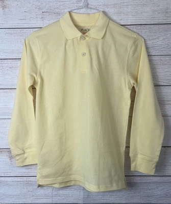 Place The Children’s Place Uniform Long-Sleeve  Polo yellow NWT Sz L(10-12) - Image 1 of 4