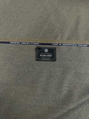 Brown/Stone Superfine Wool Fabric Made In Huddersfield England Suiting Dishdasha - Image 1 of 2