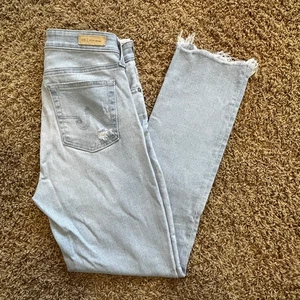 AG ADRIANO GOLDSCHMEID The Mari Crop High Rise Slim Straight Jeans in Size 27 - Picture 1 of 9