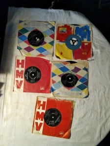RAY CHARLES 5 X 7 INCH VINYL SINGLES H.M.V. 1960s ALL LISTED - Picture 1 of 2