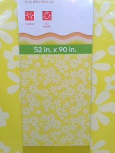 Nuevo paño de mesa margarita amarillo y blanco 52 x 90 pulgadas rectángulo - Imagen 1 de 4