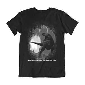 T-Shirt Klimawandel - Dinosaurier Thought They Had Time Too Herren Damen Bio - Bild 1 von 3