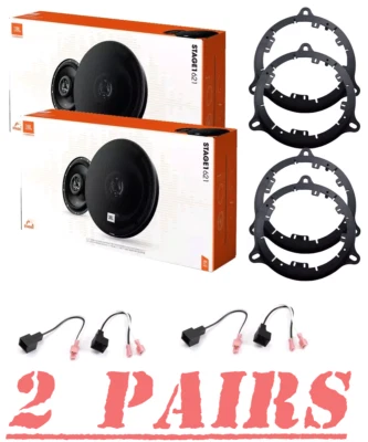 JBL STAGE1621 6.5" Front & Rear Door speaker kit for 2013 to 2019 Nissan Sentra - Image 1 of 4