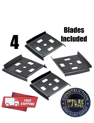 Lot of 4 Kobalt 2.5 Inch Wood Scraper Replacement Blade 4 edge  Black NEW - Image 1 of 2