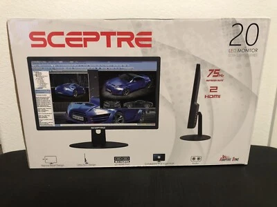 Sceptre 20" Ultra Thin 1600x900 HDMI VGA 75Hz 5ms Frameless LED Monitor - Image 1 of 2