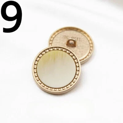 5X Round Buttons Shank Gradient Color Material for Blazer Coat Costume Decor DIY - Image 1 of 4