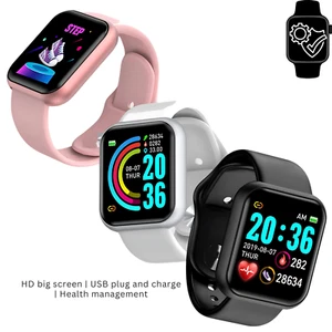 Unisex Bluetooth Sports Fitness Smartwatch Health Monitoring Digital Wristwatch - Photo 1 sur 25