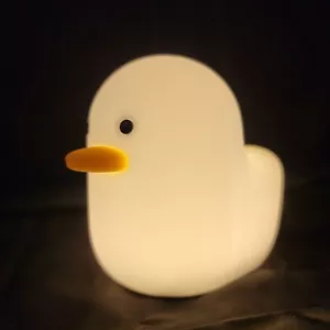 Creative Duck LED Silicone Night Light Children Bedside Table Lamp USB Bedroom - Picture 1 of 9