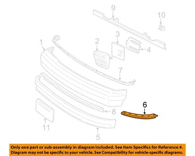 Parachoques delantero izquierdo Ford OEM 92-96 E-150 Econoline Club Wagon F2UZ17A861B Foto 1 de 2